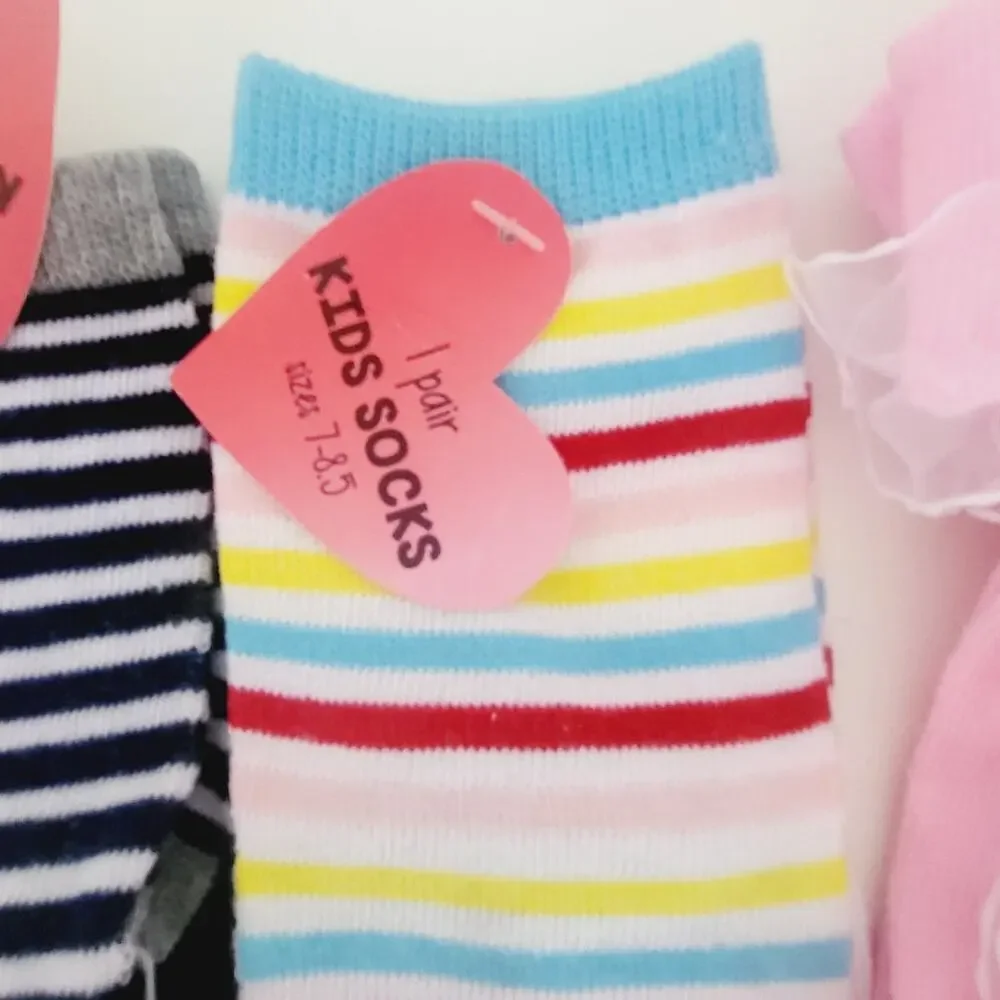 Bundle 5 pairs new girls socks